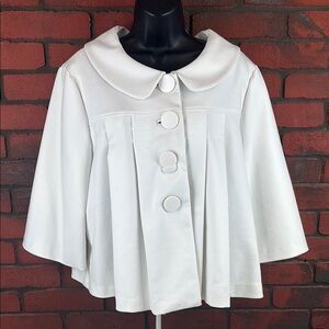 Sandro White Cape Jacket